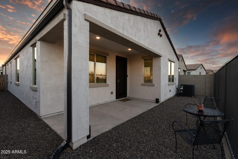 Back Patio, twilight