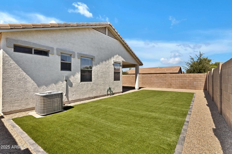 30 landscaped backyard