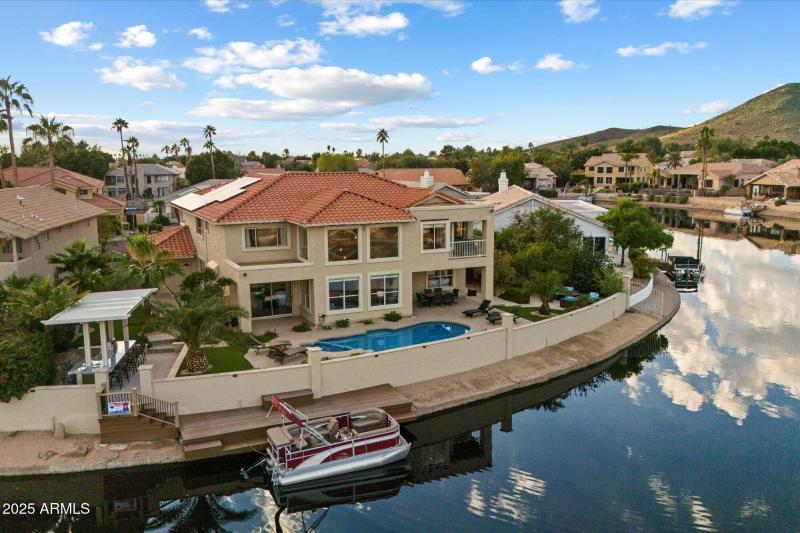 Aerial View of Rear Home