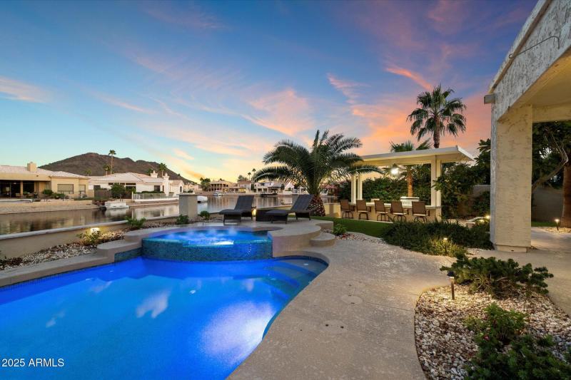 Beautifully designed pool and spa