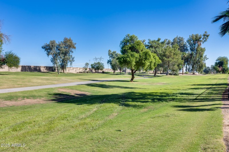 Golf Course From Back Patio