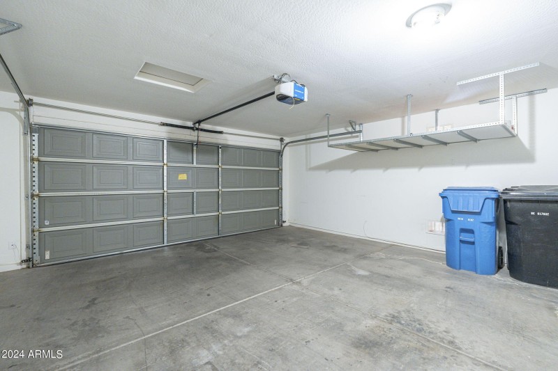 Garage (with racks for extra storage)