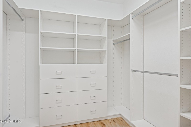 Custom primary closet