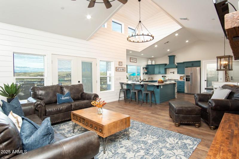 Main House Living Room Toward Kitchen