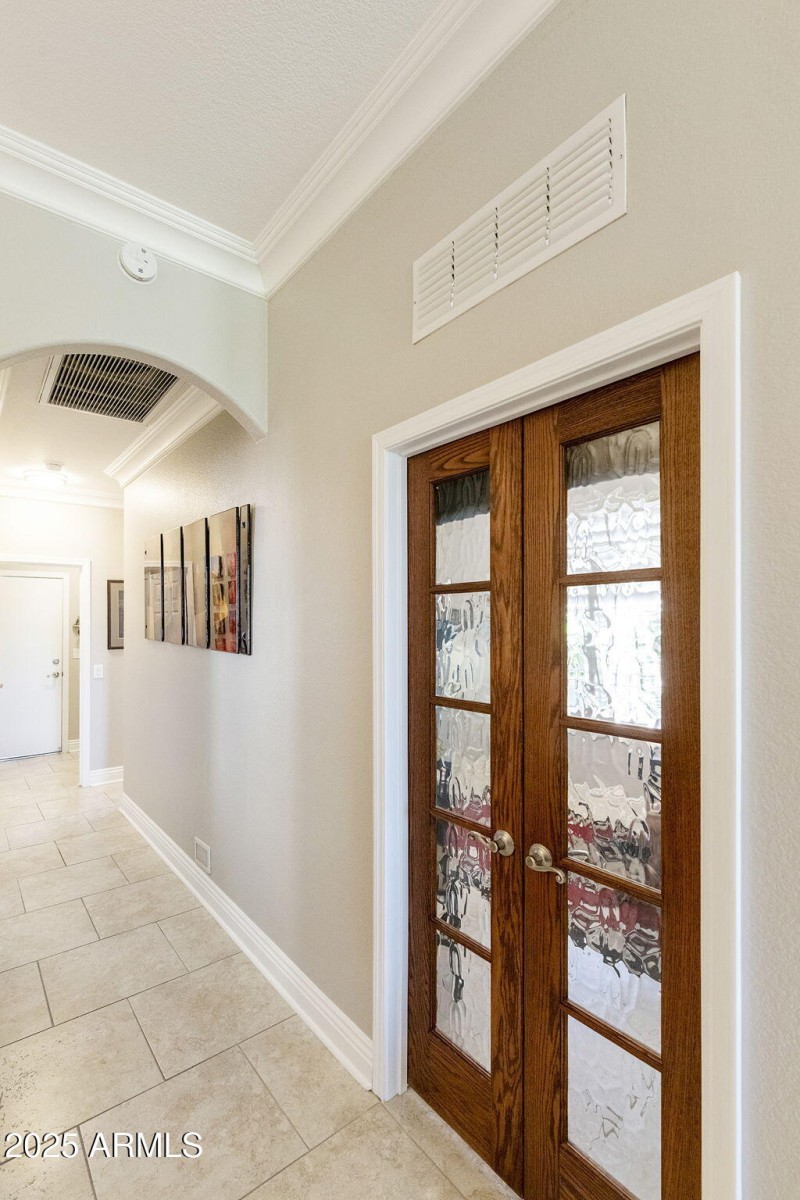 Double door entry toOffice/3rd bedroom