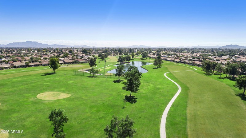Aerial Golf Course view
