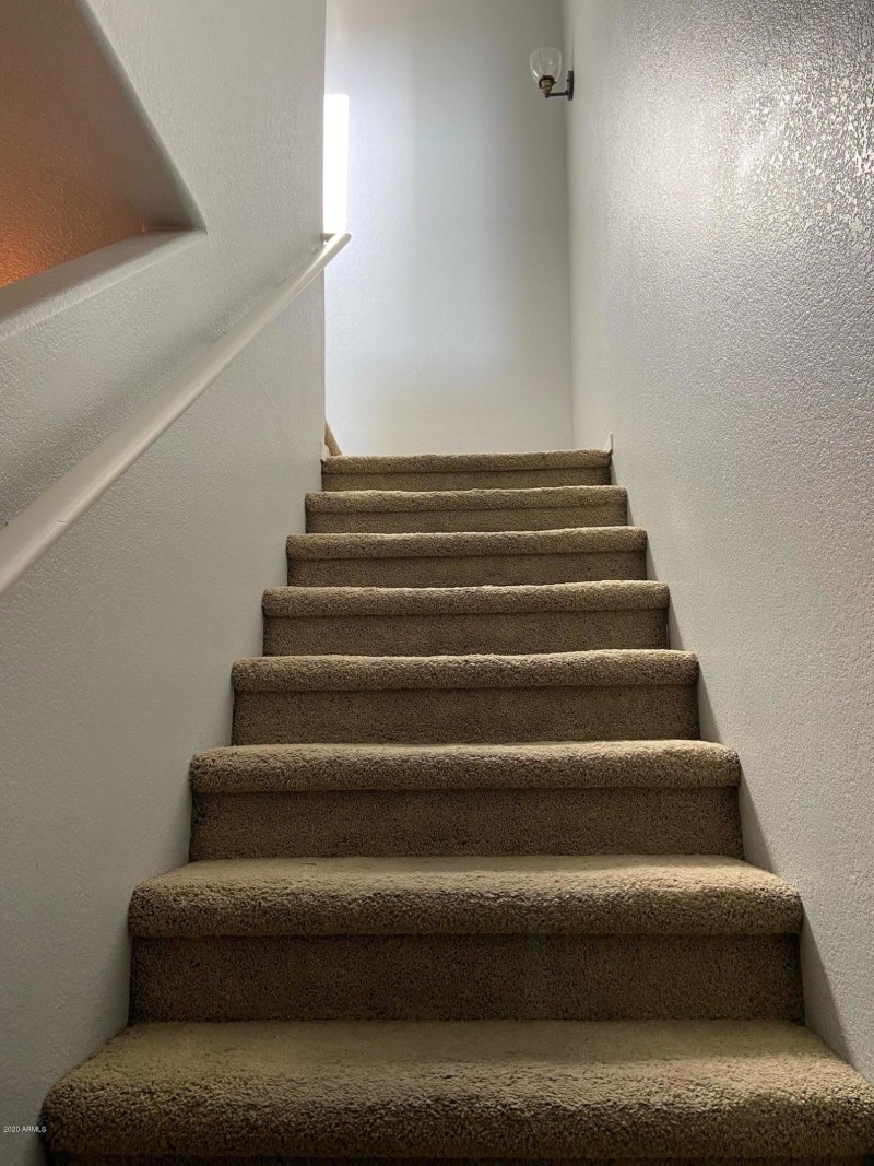 CARPETED STAIRS FOR BETTER TRACTION
