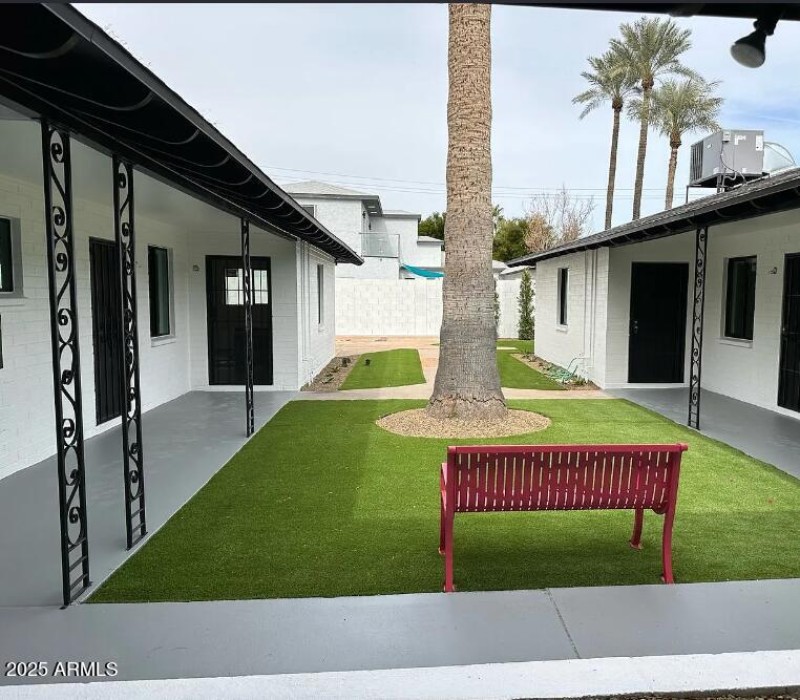 Courtyard landscaping