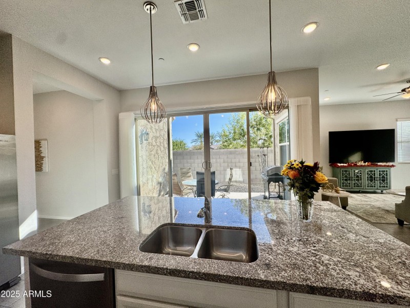 Courtyard View from Kitchen