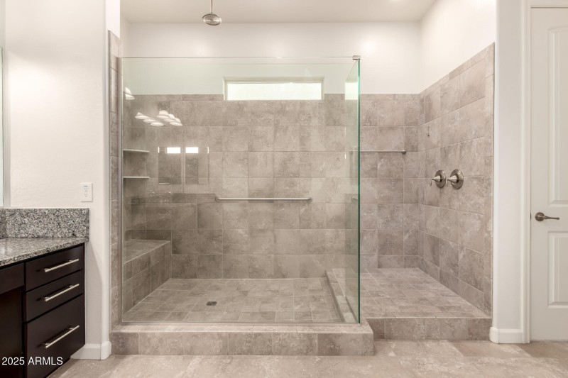 Large walk in shower