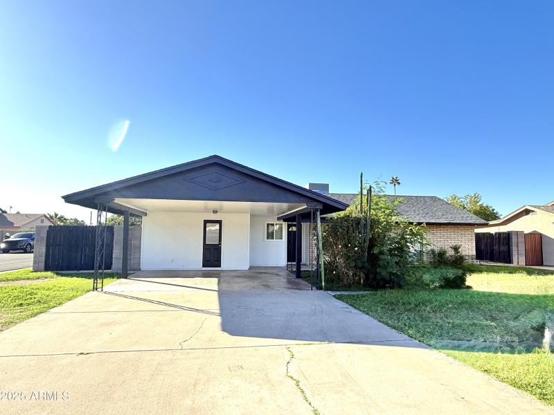 fresh exterior paint