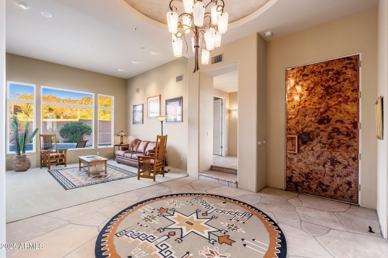 Foyer and Living Room