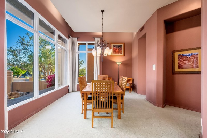 Well-lit Dining Room