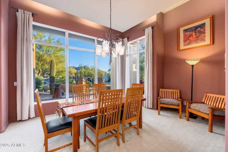 Dining Room with huge windows