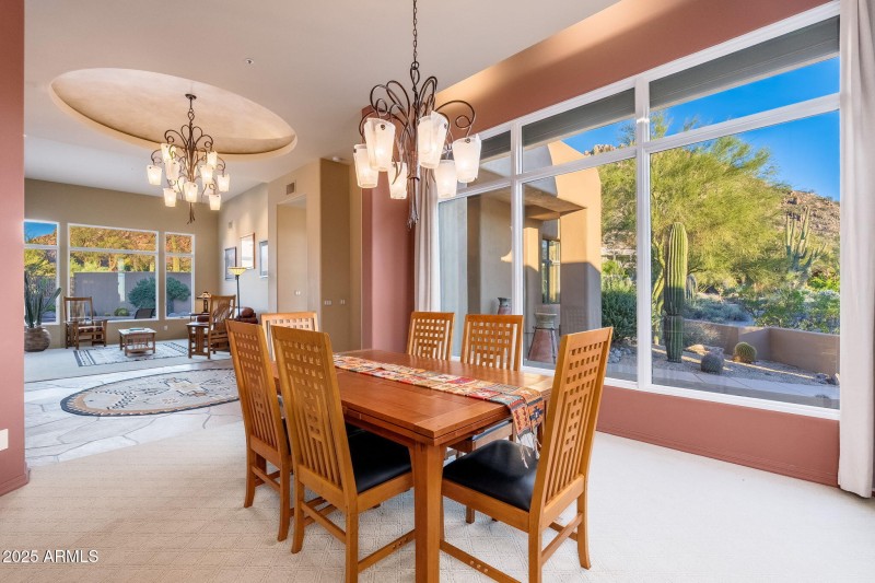 Dining Room with Moutain Views