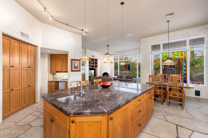 Spacious kitchen area
