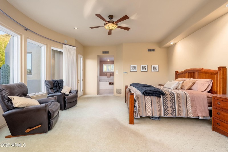 Primary Bedroom with backyard access