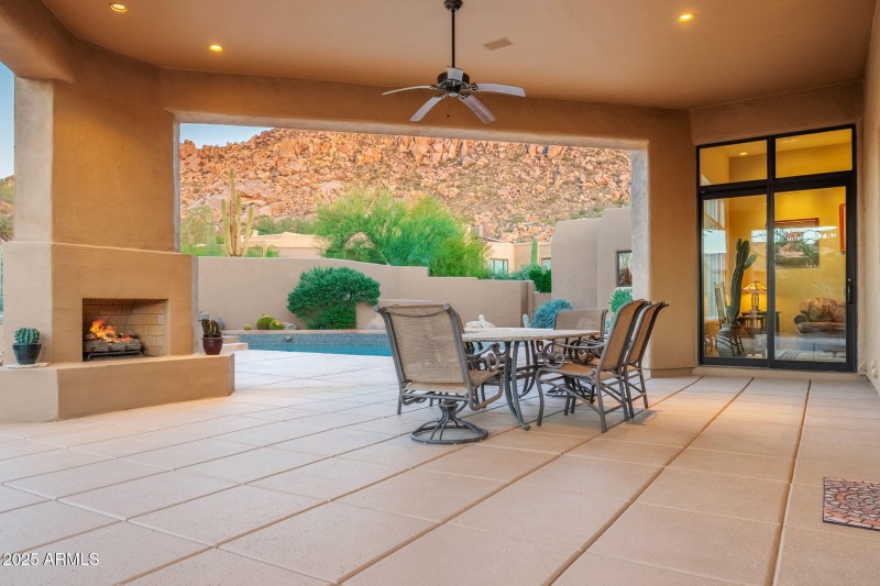 Dining steps from kitchen