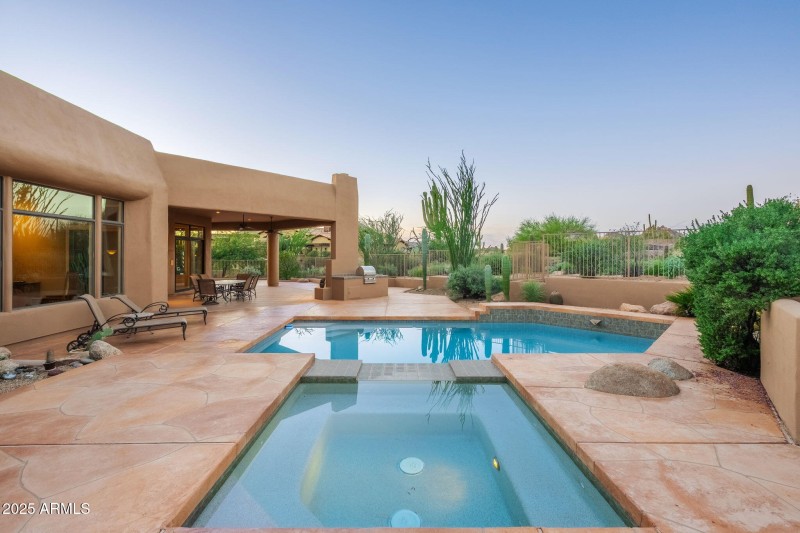 Backyard Patio looking west