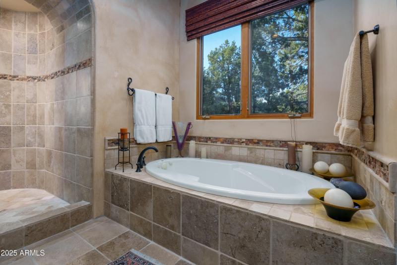 Separate Shower and Soaking Tub
