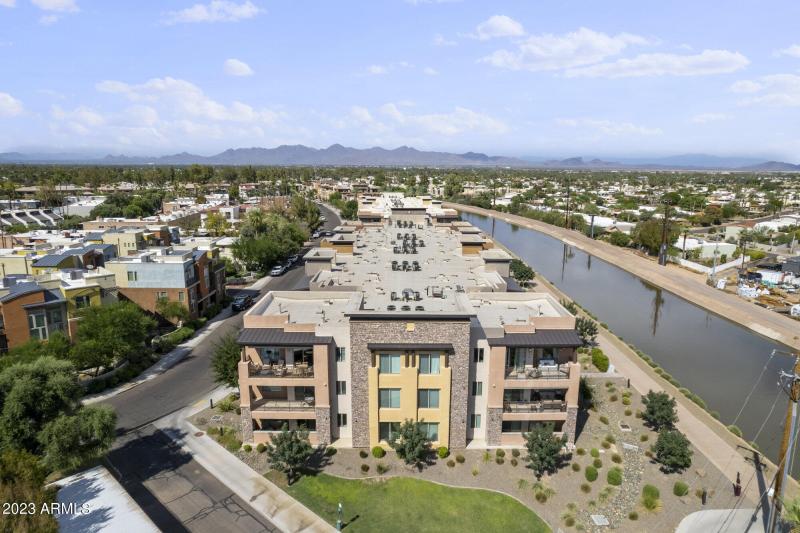 Ariel views with South facing patios