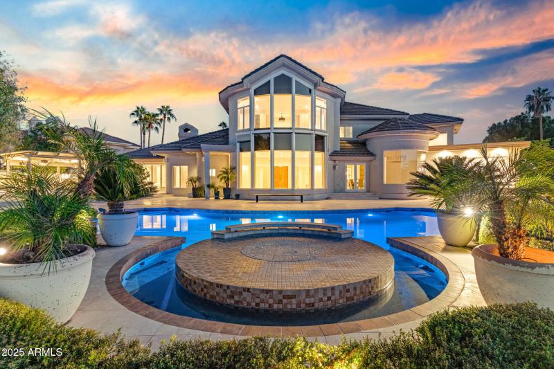 Pool Swim Up Bar Twilight