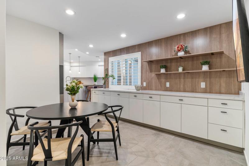 Kitchen - Table and Cabinets