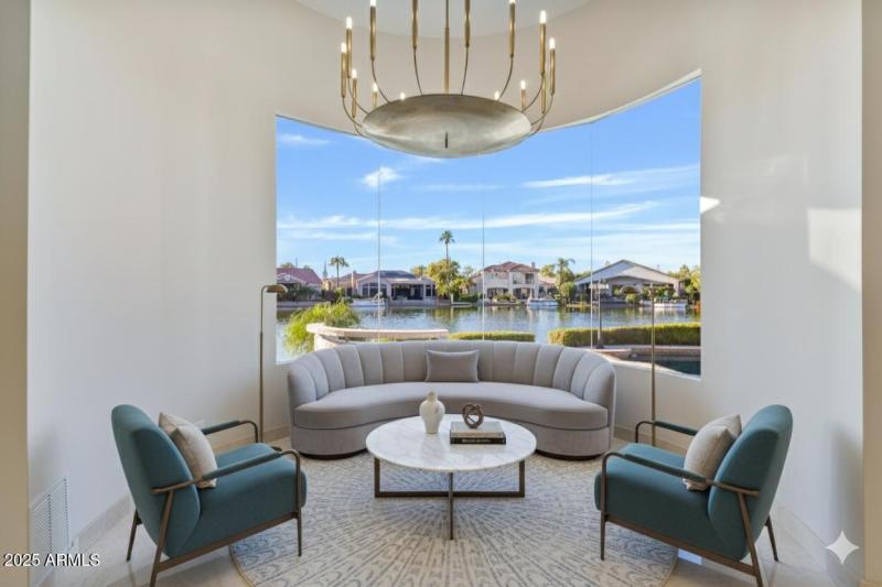 Virtually Staged Sitting Area