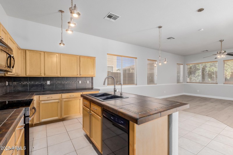 Kitchen looking into the Great Room