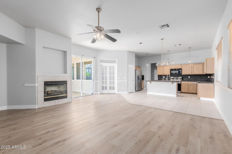 Large Great Room open to the Kitchen