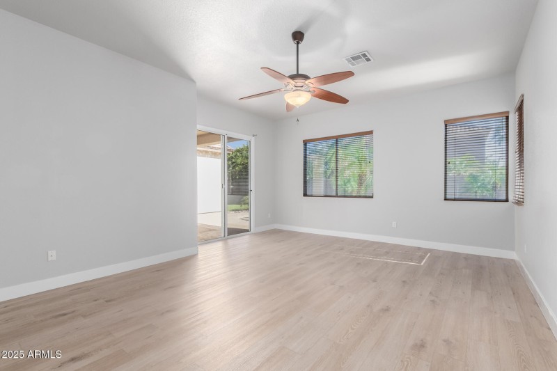 Master Bedroom with separate exit to poo