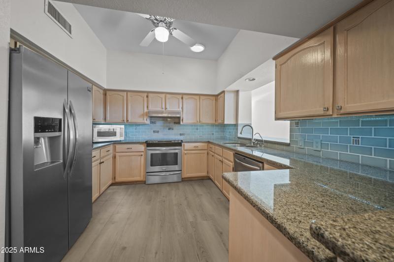 Kitchen with Granite Countertops