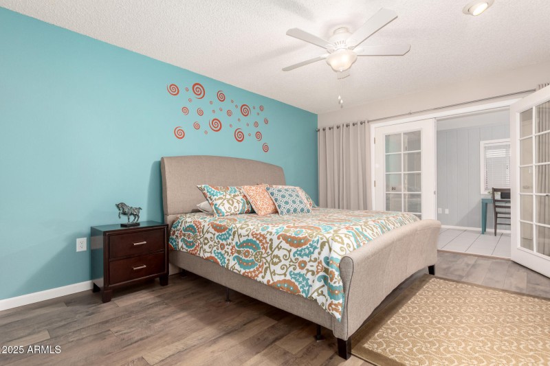 Master Suite with Double French Doors