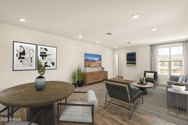 Virtually Staged Casual Dining Area