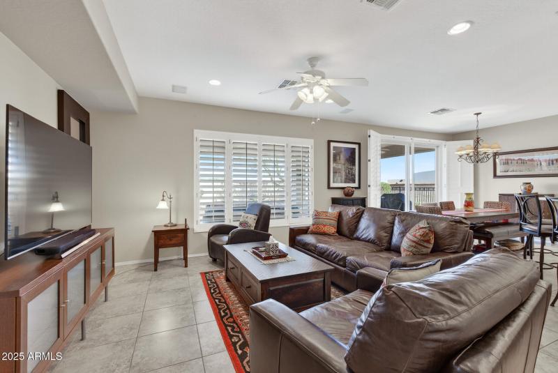 Plantation Shutters throughout!