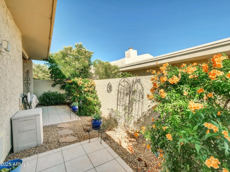 Mature landscaping for patios!