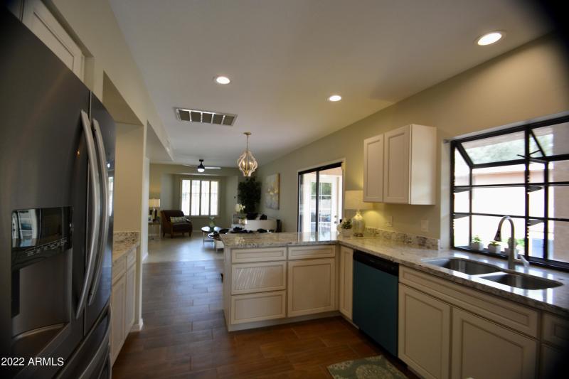 Spacious Kitchen Open To Family Room