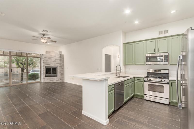 10 - Kitchen and family room