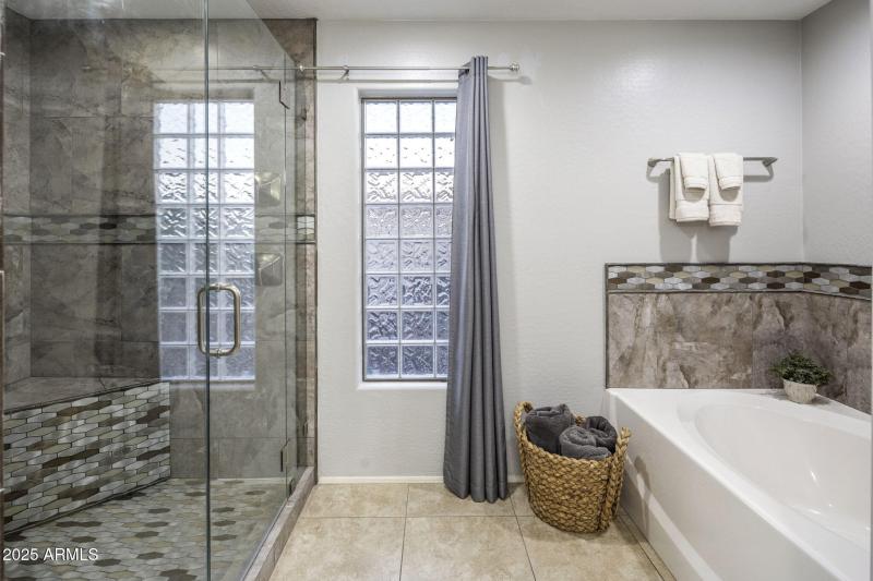Primary bath shower tub
