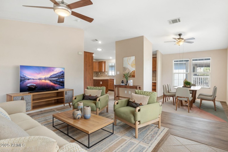 Living Room/ Dining Room view