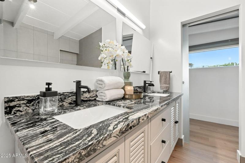 Master Bathroom dual sinks