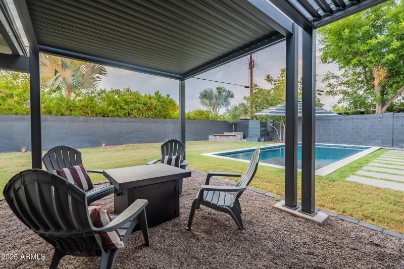 Extended covered patio