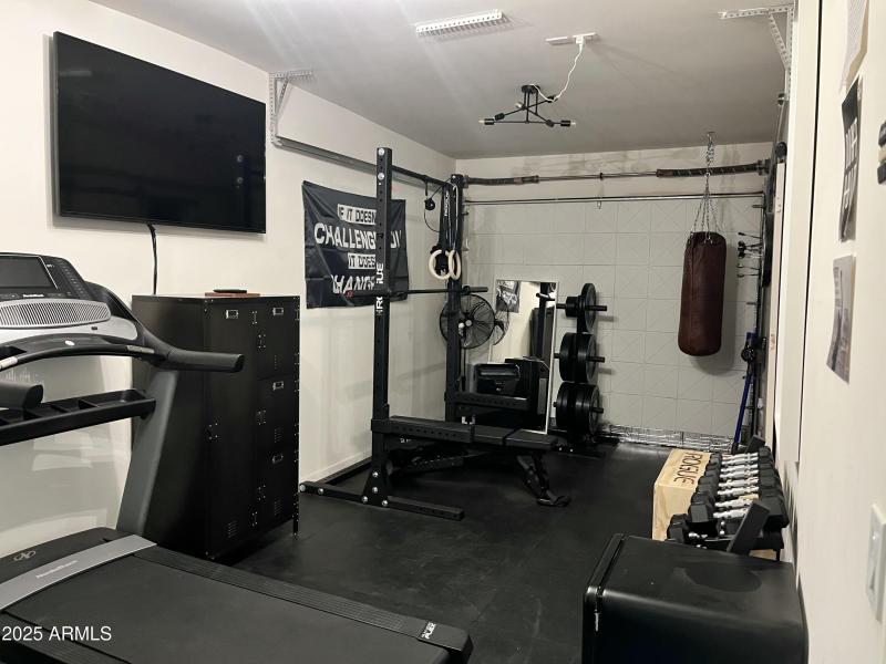 1ST FLOOR GARAGE - CONVERTED INTO GYM