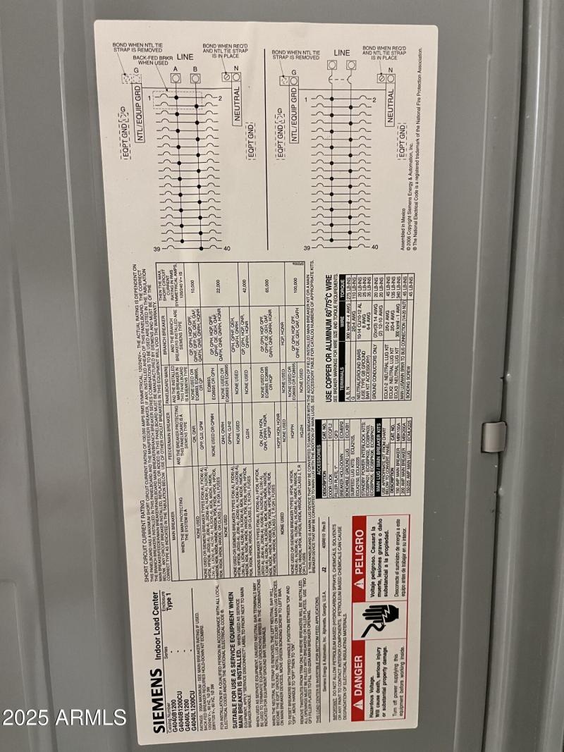 PANNEL - UTILITY ROOM OFF GYM