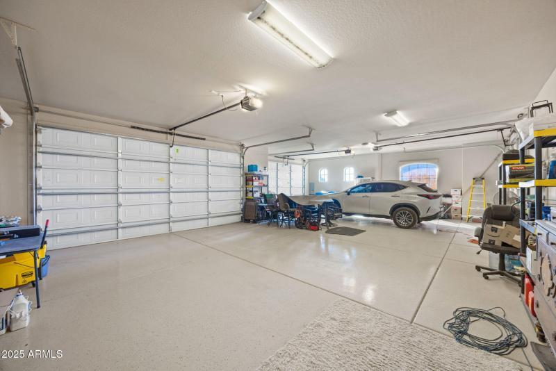over sized 3 car garage