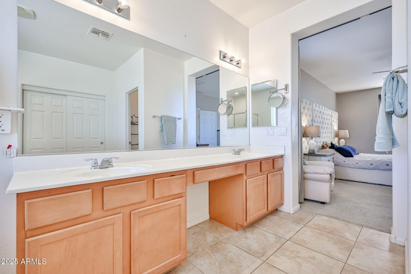 Double sinks at Primary Bathroom