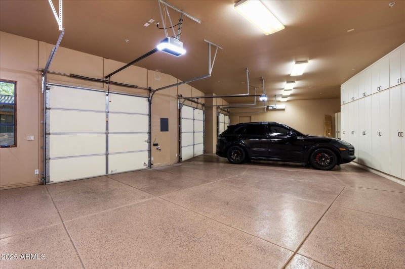 Oversized 3-Car Epoxy Garage w/ Cabinets
