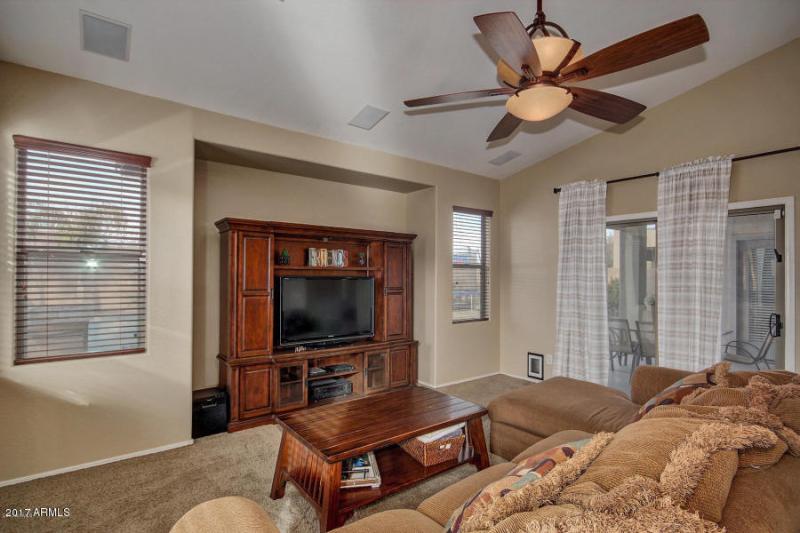 FAMILY ROOM WITH NICHE FOR TV