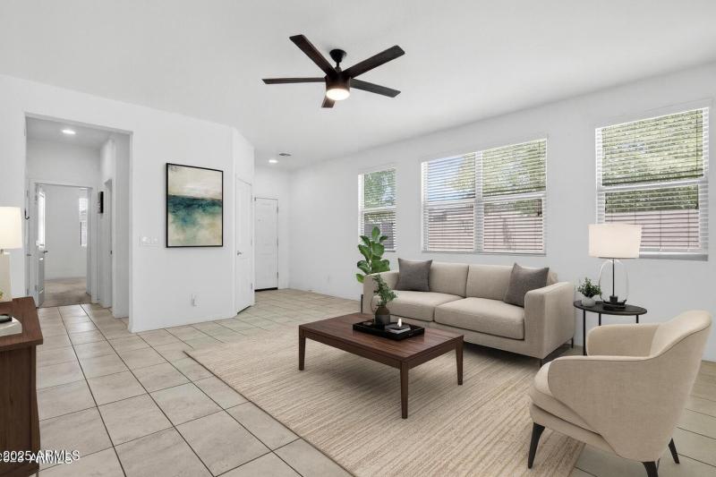 Virtually Staged Living Room 1