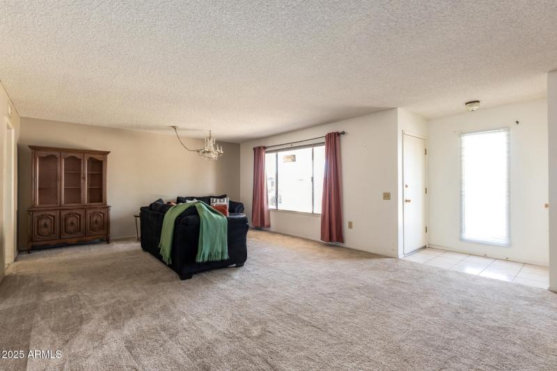 Entry hall and living/dining